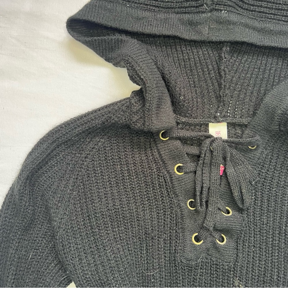 No Boundaries Knit Hoodie - Picture 3 of 5